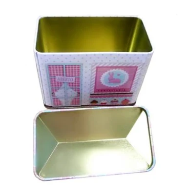 Boîte en fer blanc cadeau de bonbons en forme de maison, nouveau style